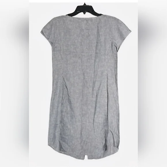 Eileen Fisher Gray Button-Down Dress - Picture 11 of 11